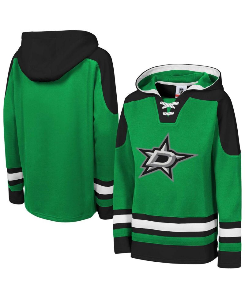 Big Boys and Girls Kelly Green Dallas Stars Must Have Home V-Neck Pullover Hoodie