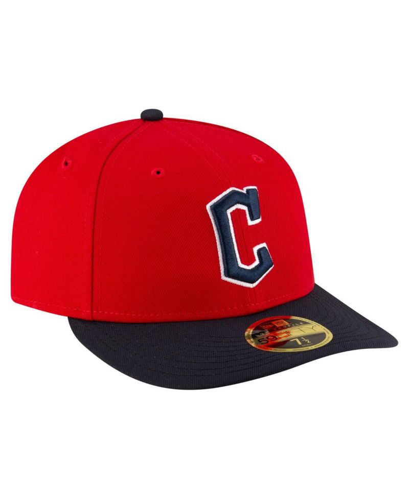 Men's Red/Black Cleveland Guardians Authentic Collection On-Field Low Profile 59FIFTY Fitted Hat