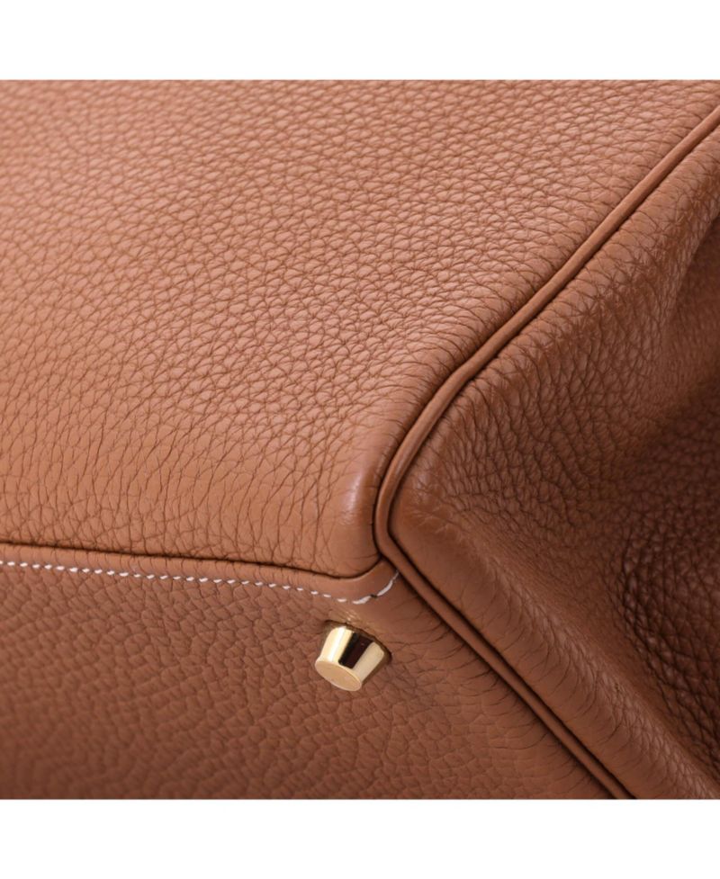 Kelly 28 Handbag Brown Togo with Gold Hardware