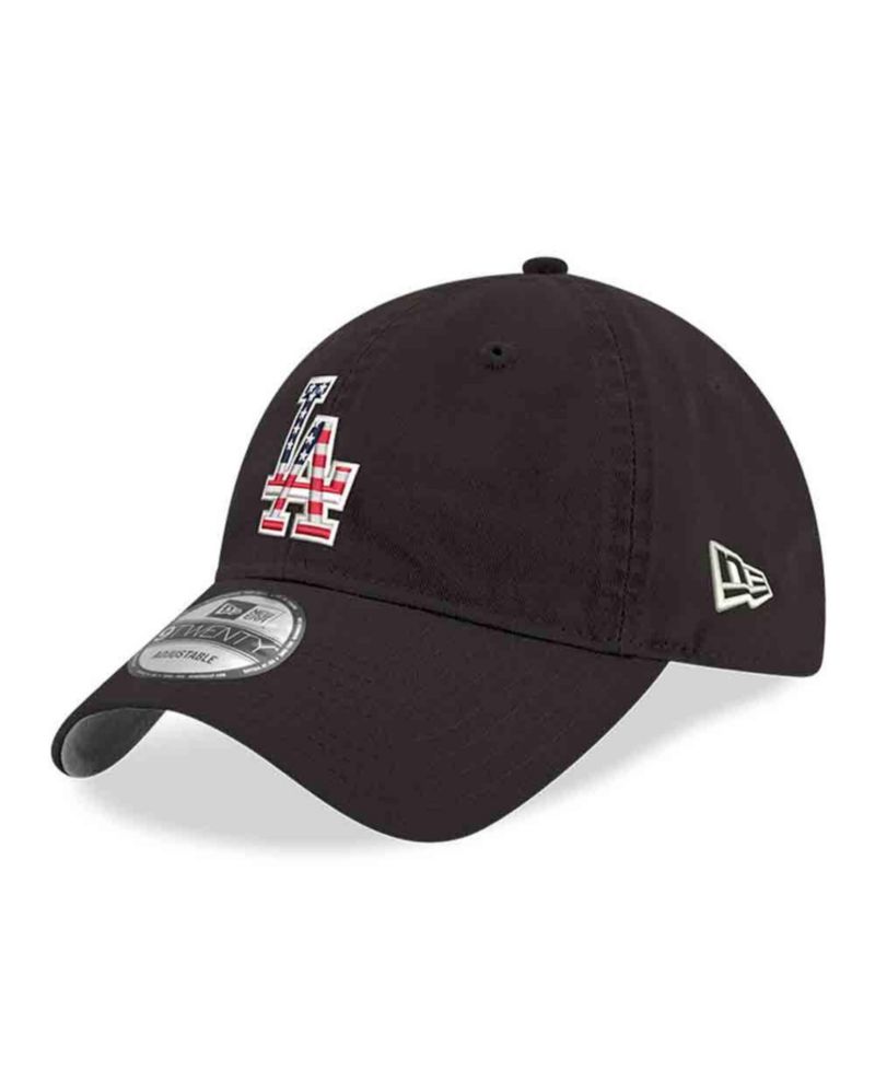 Men's Black Los Angeles Dodgers America 250 9TWENTY Adjustable Hat