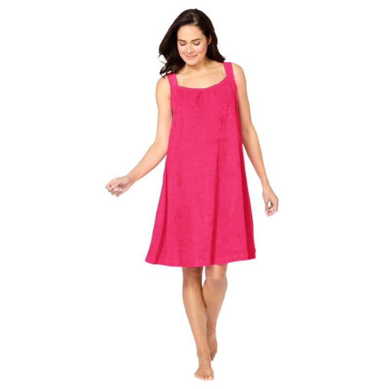 Plus Size Dreams and Co. Sleeveless Terry Lounger