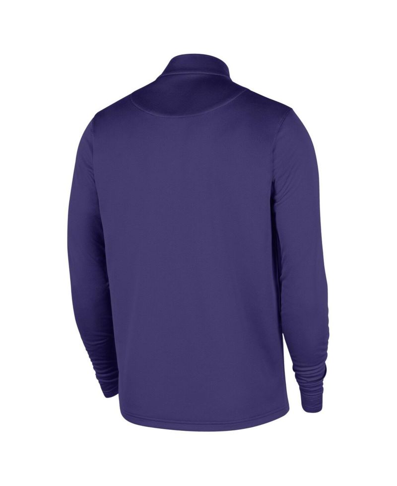 Men's Purple Charlotte Hornets 2025/26 Authentic Coaches Quarter-Zip Dri-Fit Sweatshirt