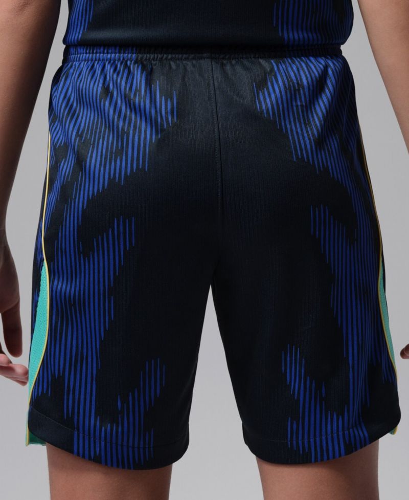 Big Boys and Girls Blue Brazil National Team Dri-FIT Stadium Replica Shorts