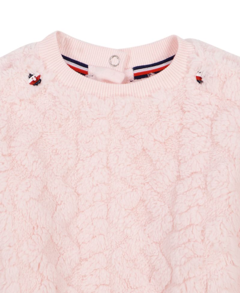 Baby Girls' Long-Sleeve Sherpa Top and Pants, 2-Piece Set
