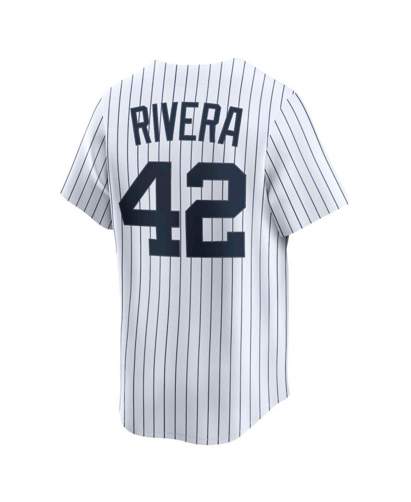 Men's Mariano Rivera White New York Yankees Throwback Cooperstown Collection Limited Jersey