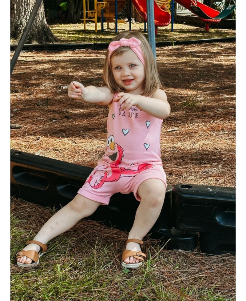 Baby Girls Elmo Romper and Headband