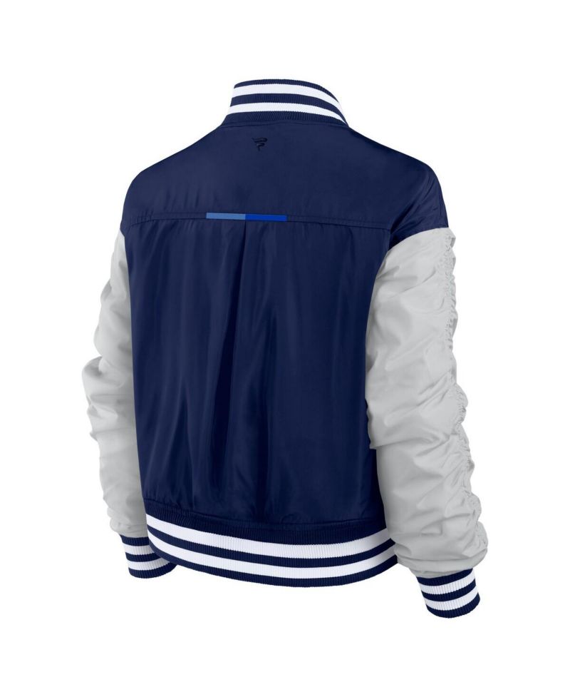 Women's Navy Dallas Cowboys Elements Wave Full-Snap Jacket