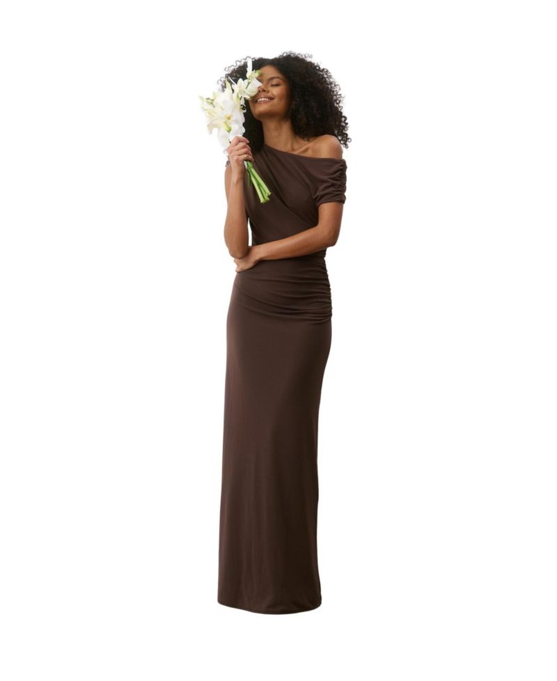 Women's Lorna Asymmetric Neck Bridesmaid Dress