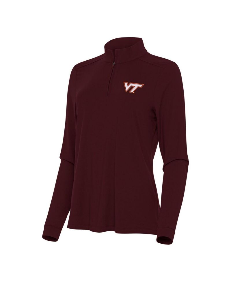 Women's Maroon Virginia Tech Hokies Intent Quarter-Zip