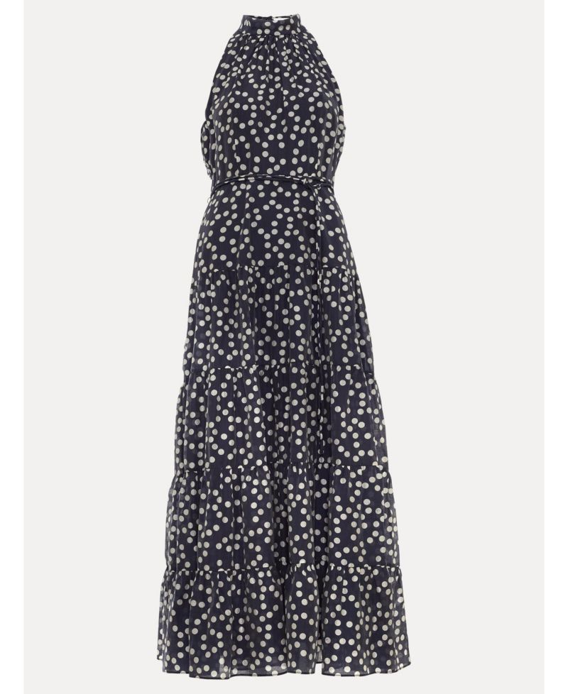 Women's Nita Navy Spot Maxi