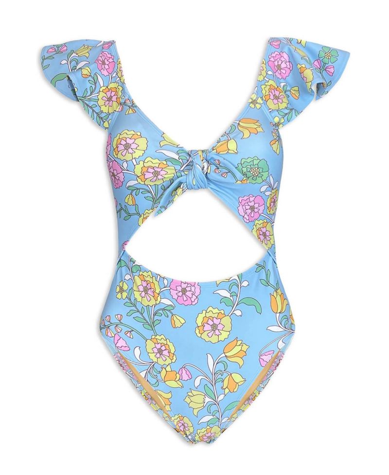 Ocean Flower One-Piece Swimsuit