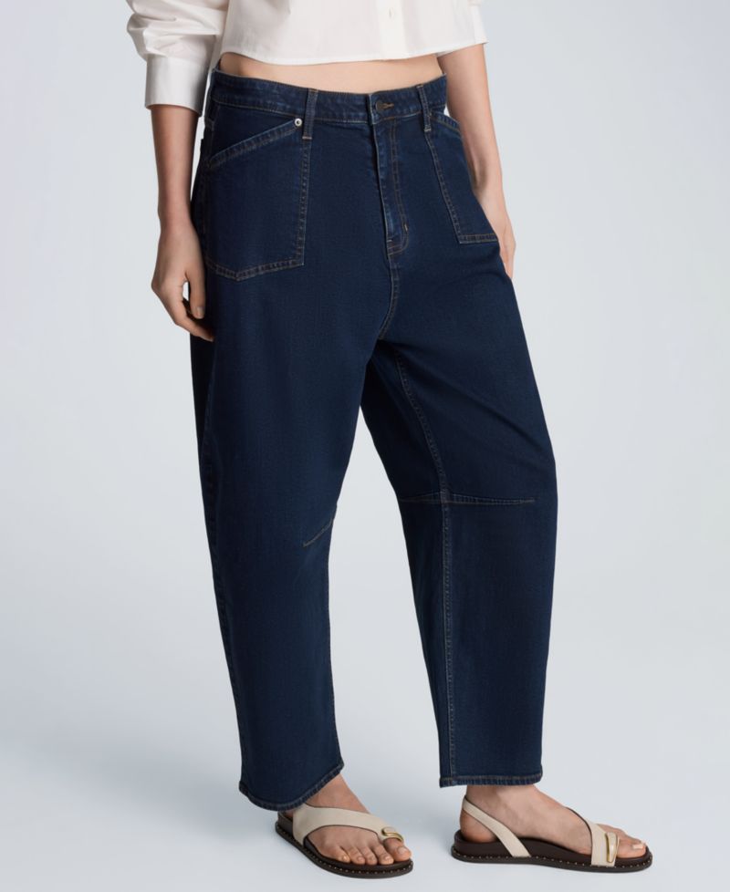 Women's High-Rise Barrel Leg Jeans