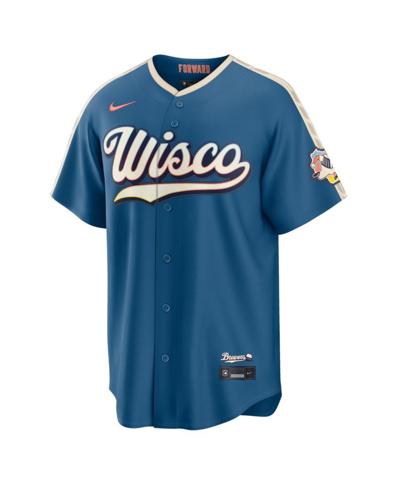 Men's Mineral Blue Milwaukee Brewers 2026 City Connect Stadium Jersey