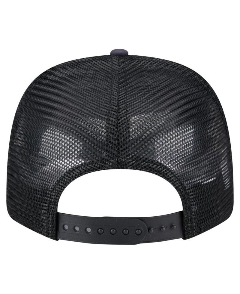 Men's Black Los Angeles Angels Adventure Drinks Pattern 9SEVENTY Stretch-Snap Hat