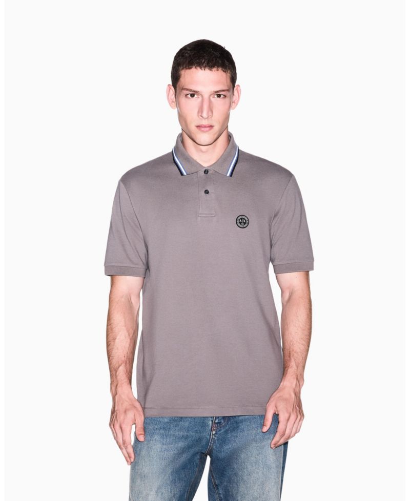 Men's Short Sleeves Pique Tipping Polo Shirt