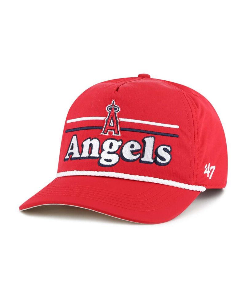 Men's Red Los Angeles Angels Campscape Hitch Adjustable Hat