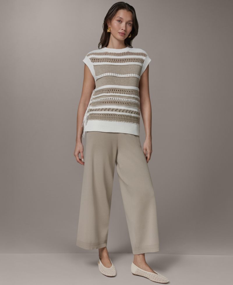 Women's Sleeveless Crewneck Sweater