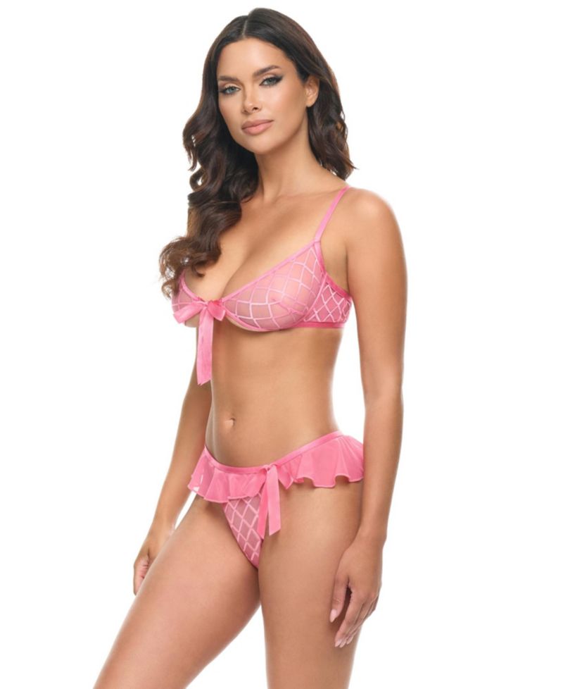 Aubrielle Sheer Bra Set