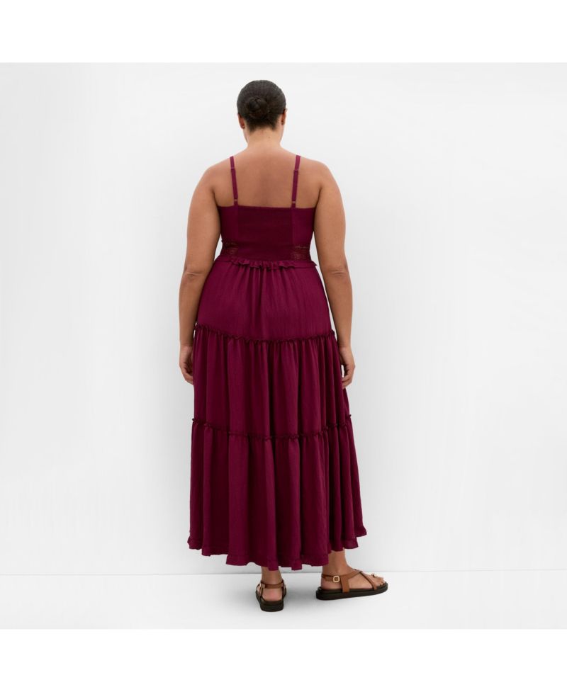 Women's Ayla Crochet Tier Maxi Dress
