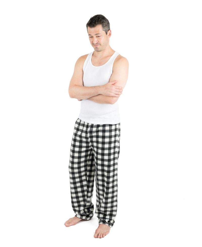 Men's Plaid Micro Fleece Pants