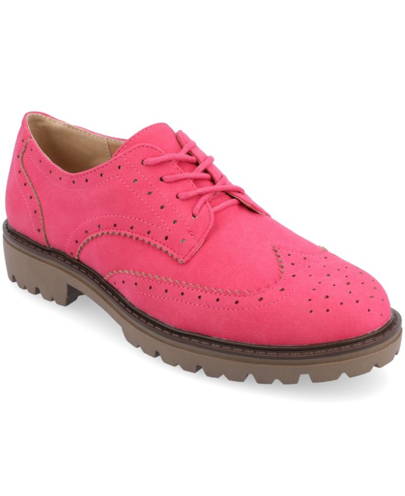 Women's Claudiya Lug Sole Lace Up Oxford Loafers