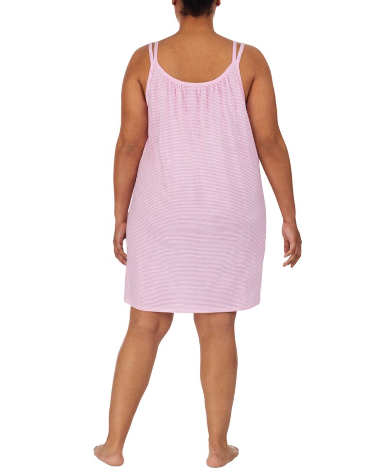 Cotton Knit Double-Strap Nightgown