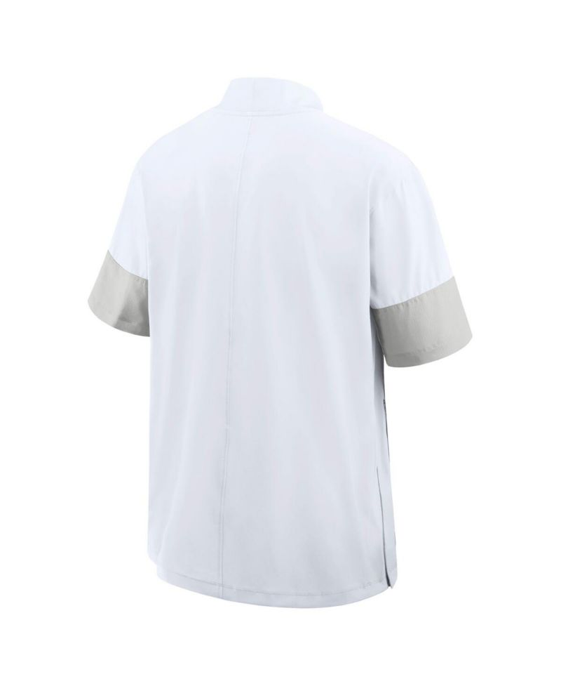 Men's White Florida Gators 2025 Sideline Coaches Lightweight Short Sleeve Jacket