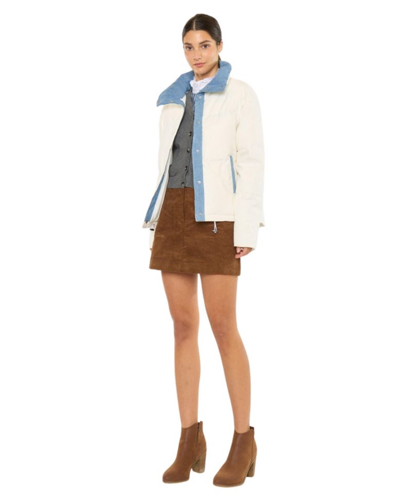Women's USA Yerba Relaxed Front-Snap Puffer Jacket