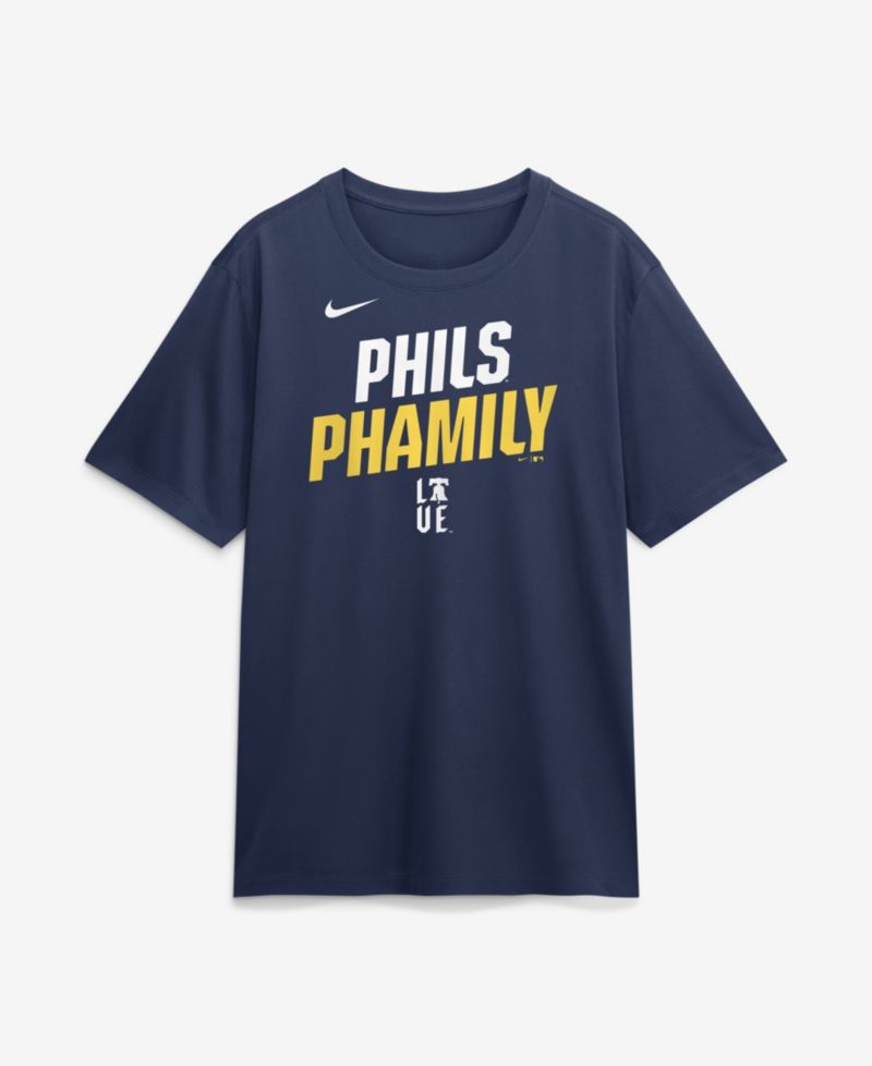 Men's Philadelphia Phillies Team Phrase Script Graphic Crewneck T-Shirt