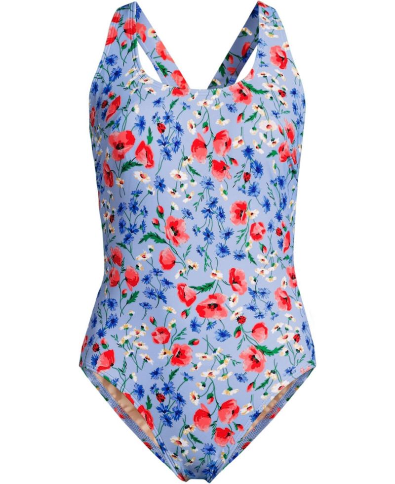 Women's Long Torso Tugless X-Back One Piece Swimsuit