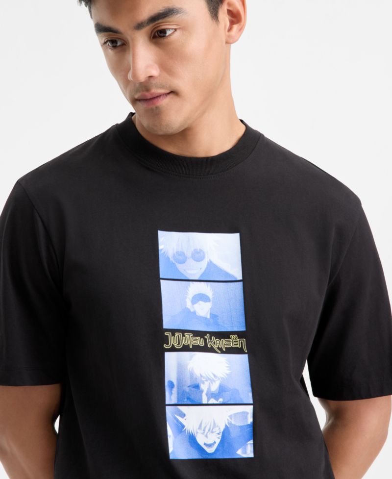 Men's Nuley Short-Sleeve JuJuTsu Kaisen Graphic Crewneck T-Shirt