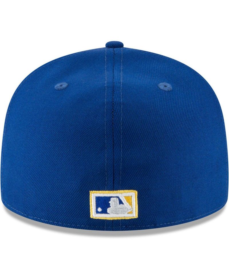 Men's Yellow Milwaukee Brewers Cooperstown Collection Wool 59FIFTY Fitted Hat
