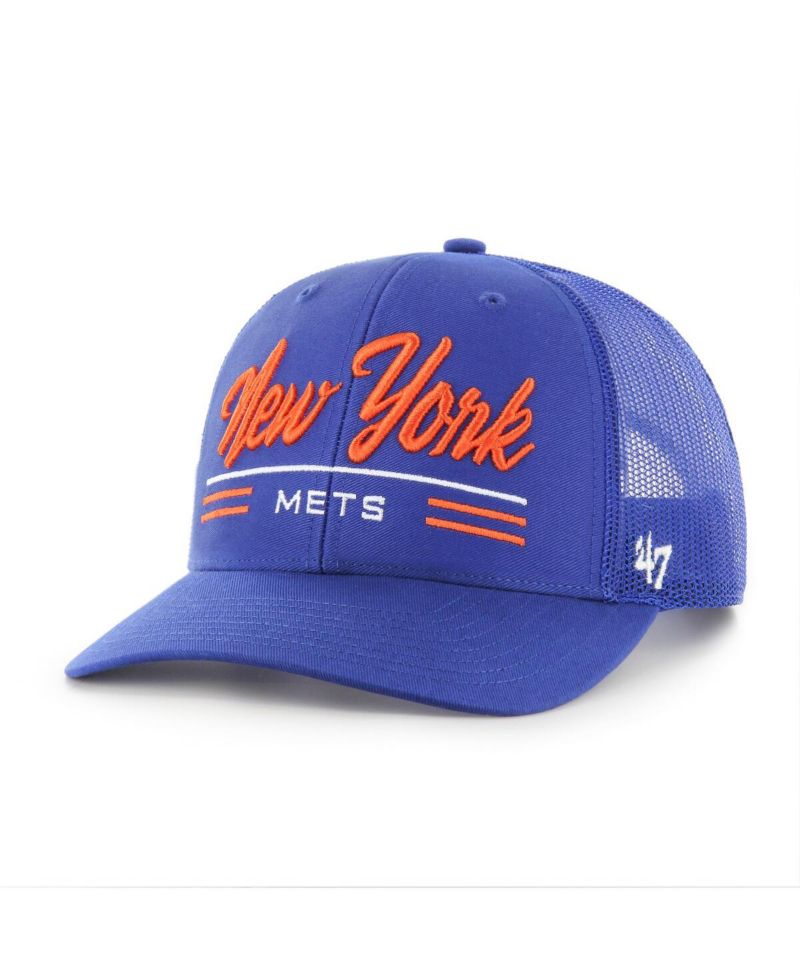 Men's Royal New York Mets Garner Trucker Adjustable Hat