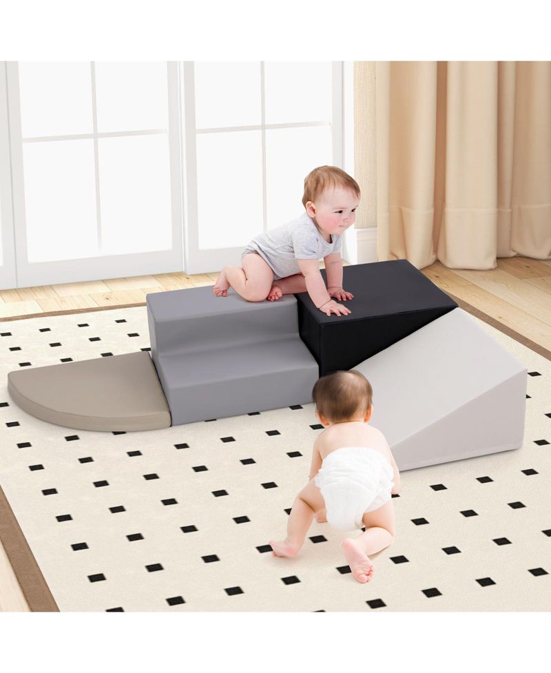 Kids 4-Piece Climb and Crawl Foam Block Play Set