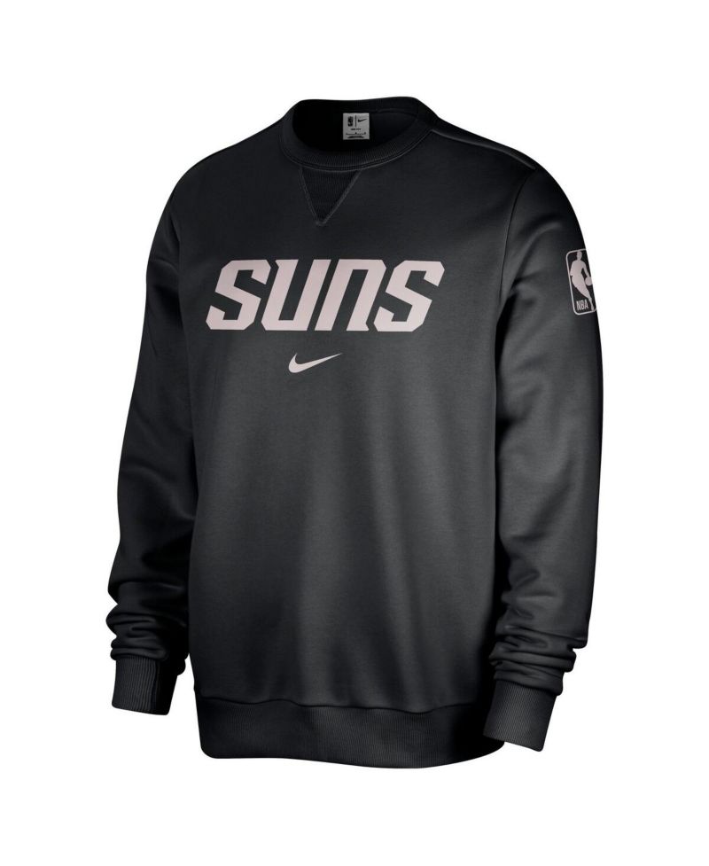 Men's Black Phoenix Suns Courtside Standard Issue Performance Pullover Sweatshirt