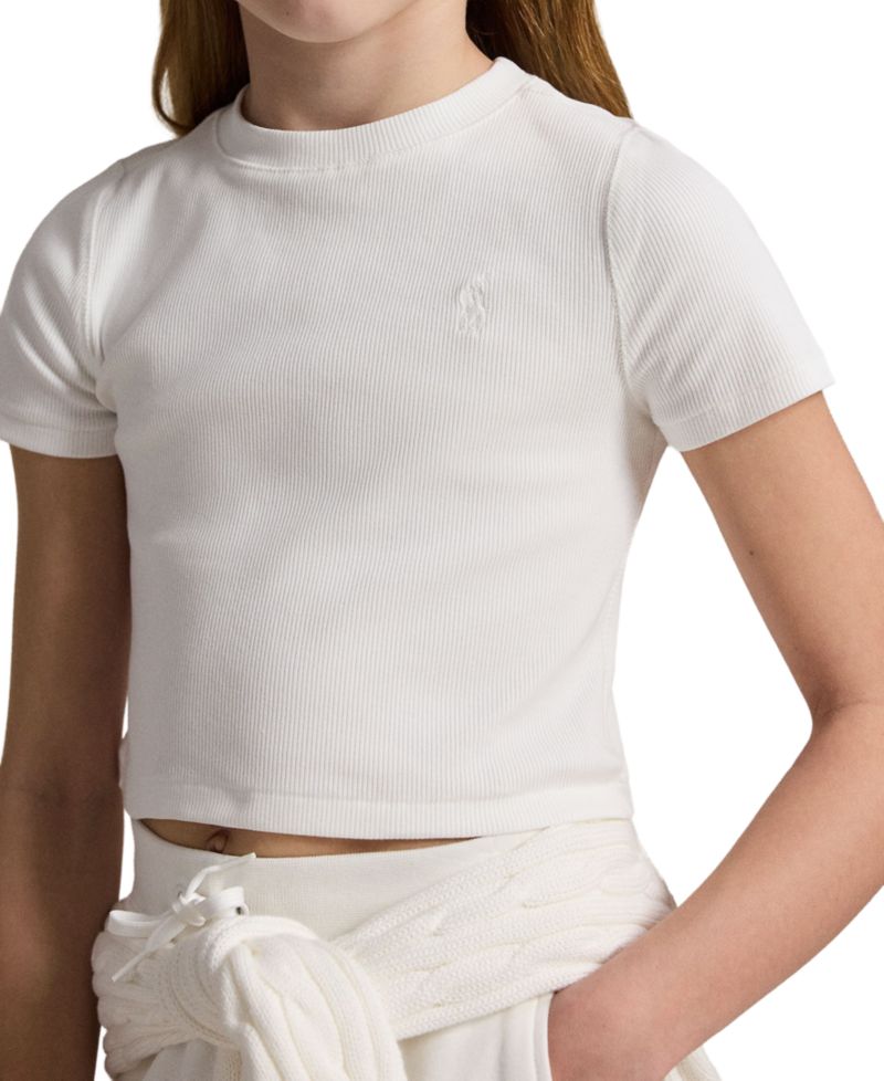 Girls' 7-16 Ribbed Boxy T-Shirt