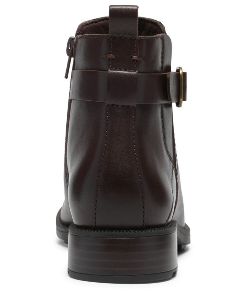 Women's Adalynn West Buckle Round Toe Booties
