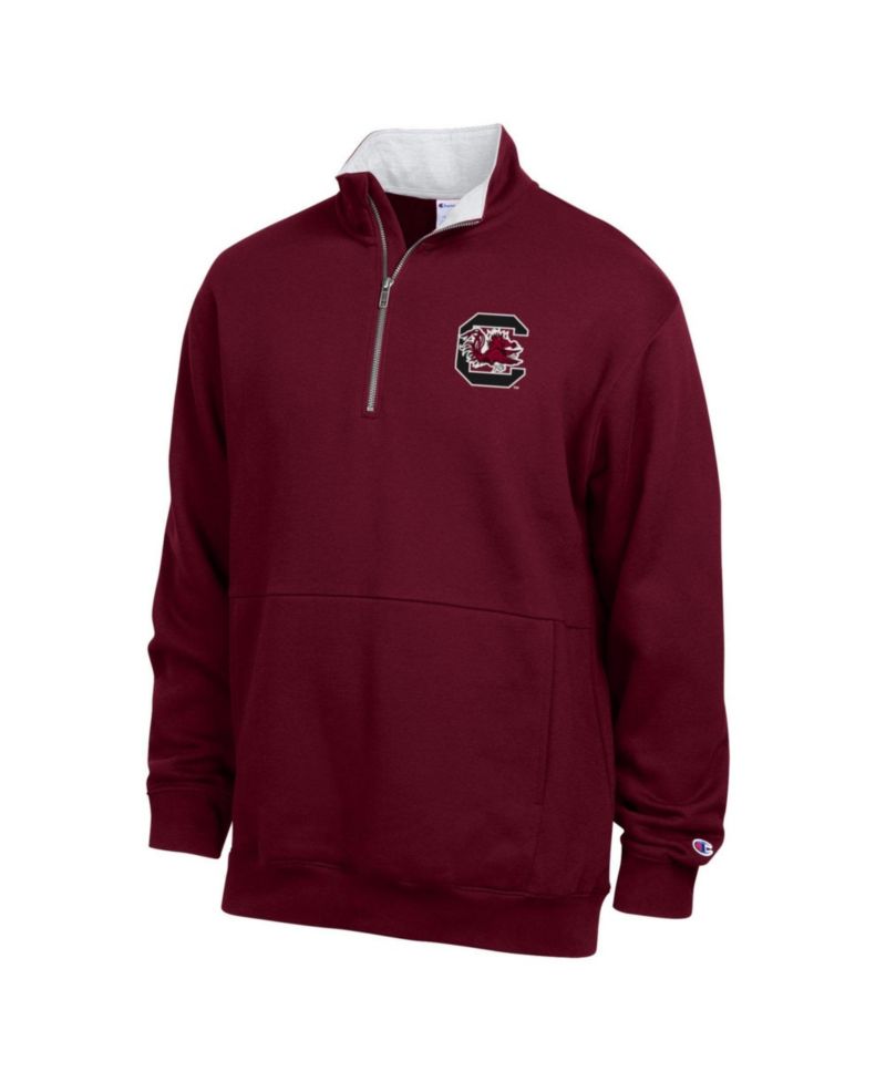 Men's Garnet South Carolina Gamecocks Fleece Quarter-Zip Pullover