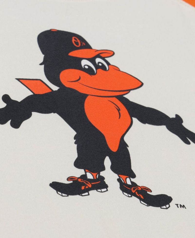 Women's Cream Baltimore Orioles Boyfriend Raglan T-Shirt