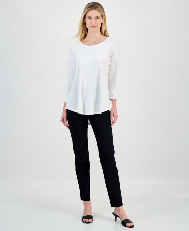 Women's 3/4-Sleeve Scoop Neck Top