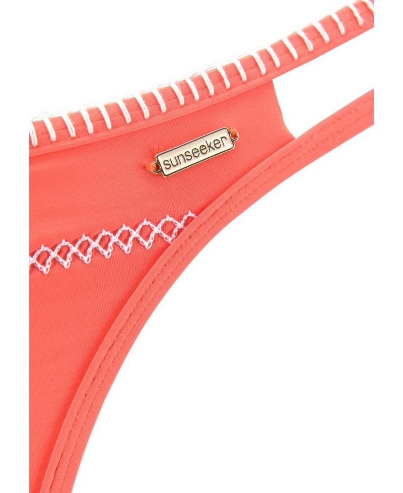 Women's Strappy Cheeky Bikini Low-Rise Cheeky-Coverage Swim Bottom