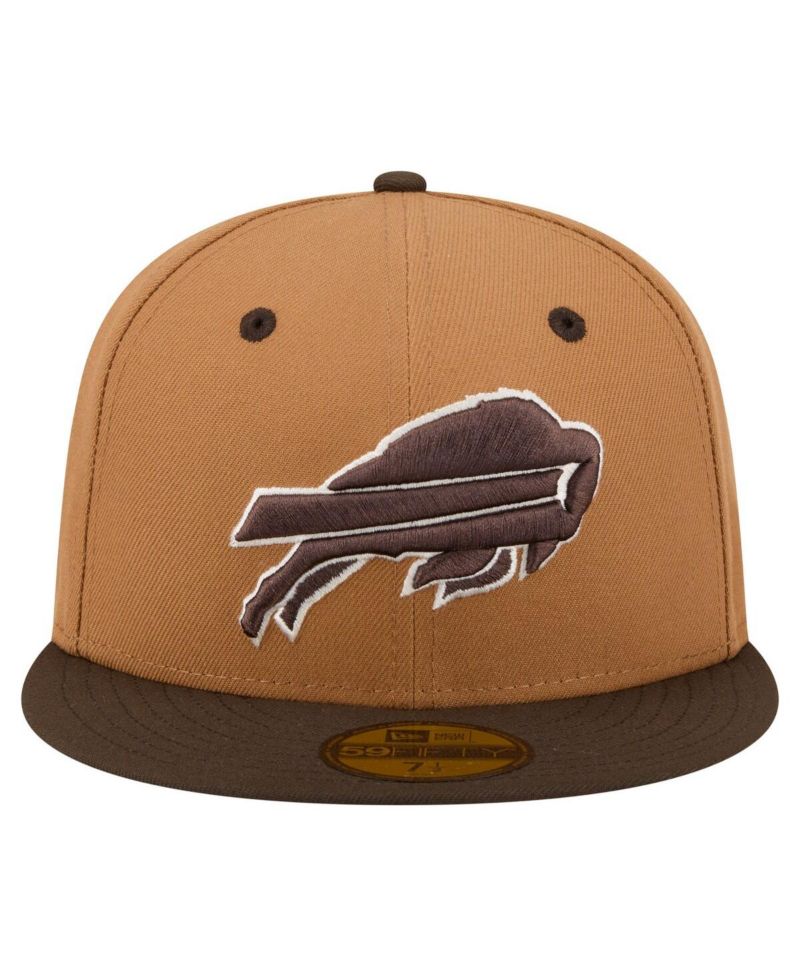 Men's Light Brown/Dark Brown Buffalo Bills Two-Tone Walnut 59FIFTY Fitted Hat