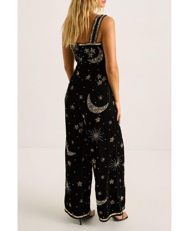 Women's Celestial Square Neck Jumpsuit