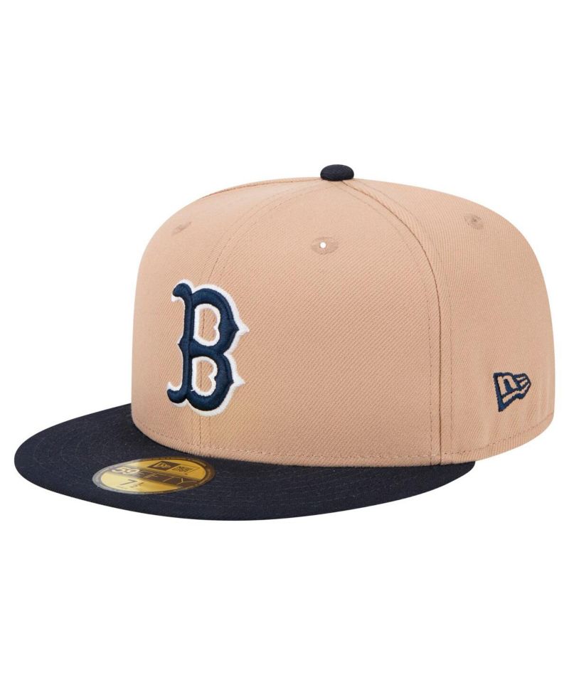 Men's Khaki Boston Red Sox 59FIFTY Fitted Hat