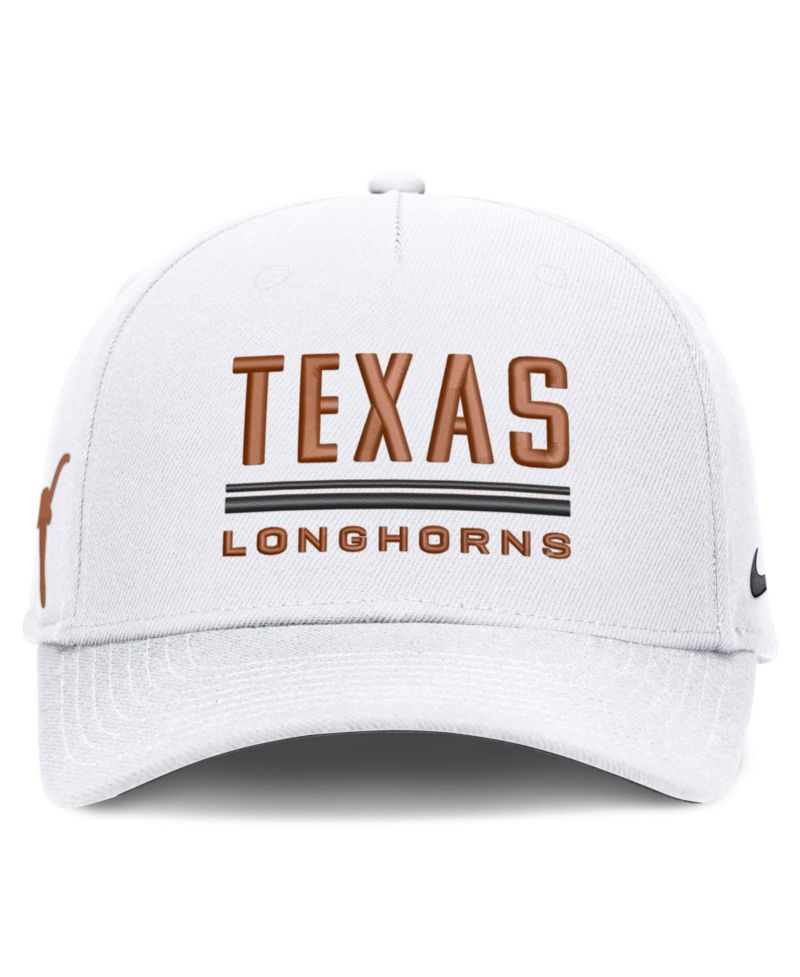 Men's White Texas Longhorns 2026 Sideline Dri-FIT Rise Adjustable Hat