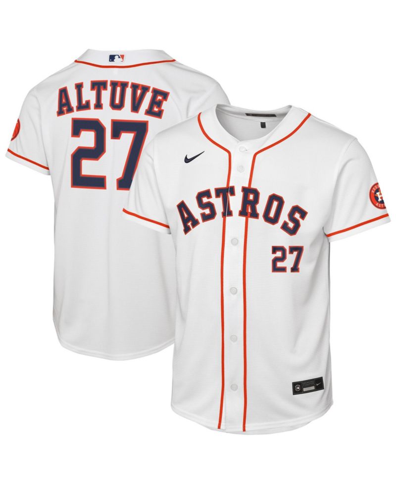 Big Boys and Girls Jose Altuve White Houston Astros Home Stadium Jersey