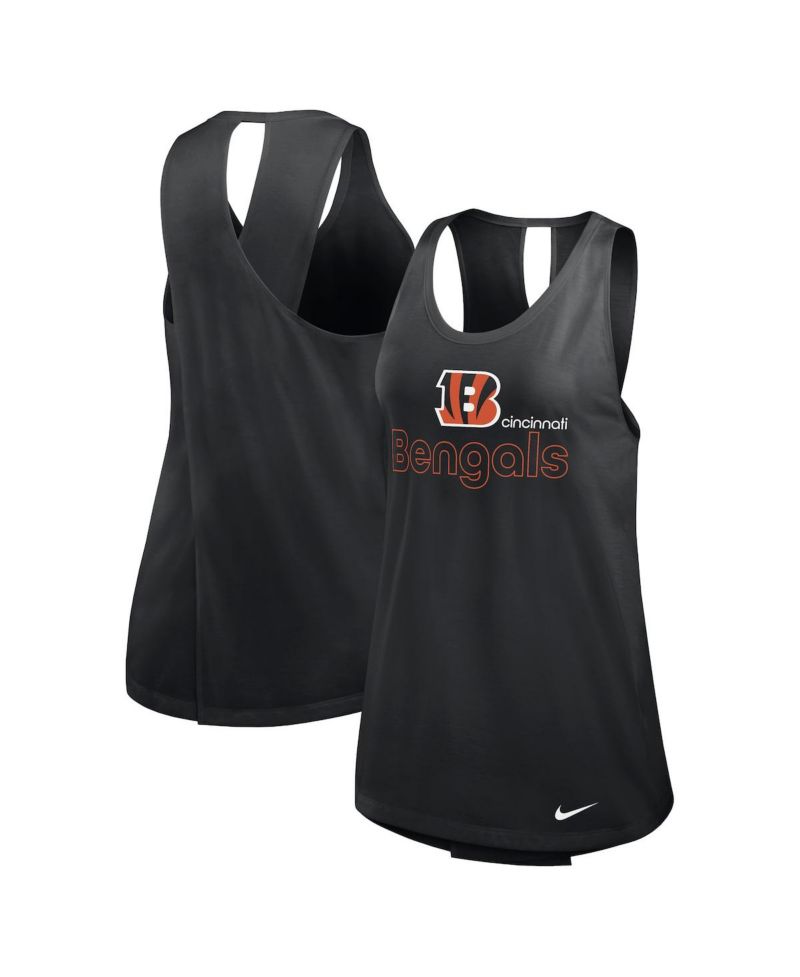 Women's Black Cincinnati Bengals Performance Tank Top