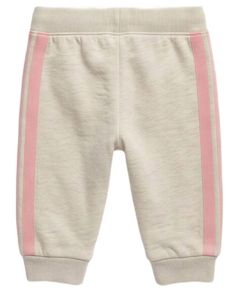 Baby Girls' Minnie Mouse Jogger Ruffle-Shoulder Long-Sleeve Sweatshirt and Jogger Pants, 2-Piece Set