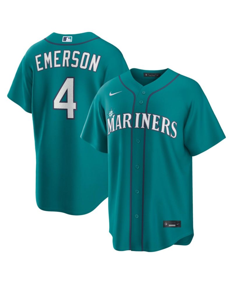 Men's Colt Emerson Teal Seattle Mariners Alternate Replica Jersey