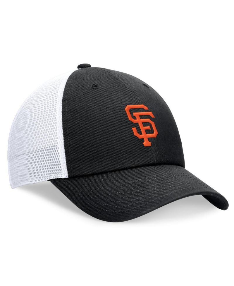 Men's Black San Francisco Giants Club Trucker Adjustable Hat
